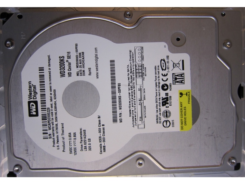 Western Digital Caviar SE16 WD3200KS 320GB 3,5" SATA Festplatte